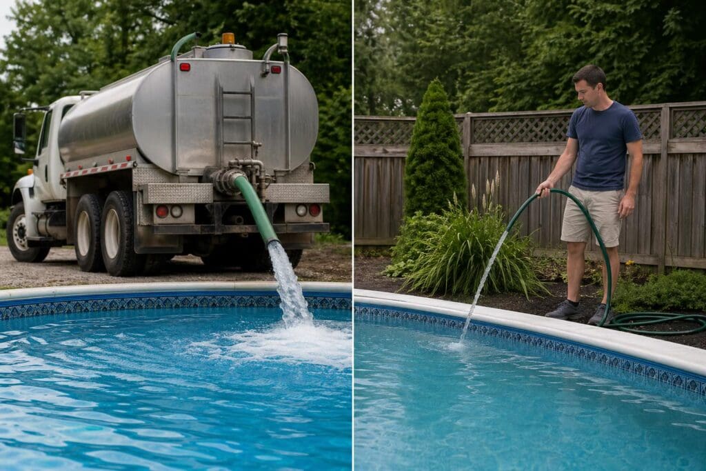 Featured image for Water Truck vs. Garden Hose: Best Way to Fill a Pool